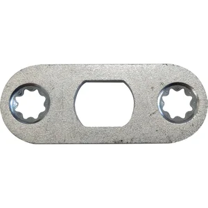 BKS Stangenschließblech 52 x 20 x 3 mm rund, Stahl verzinkt