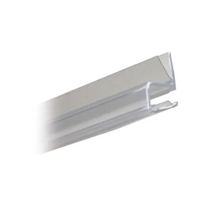 Eckanschlagprofil 90° für 6 - 8 mm, Länge 2500 mm, transparent