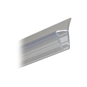 Dichtprofil seitlich mit Lippe für 6 - 8 mm, Länge 2010 mm, transparent