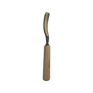 STUBAI Bildhauer-Stechbeitel geschliffen mit Holzheft Form 20 Breite 10 mm