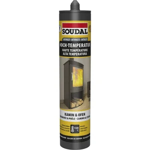 SOUDAL Kamin/Ofen-Dicht 1500°C schwarz 300ml