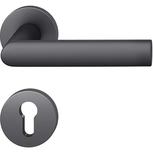 FSB Drückergarnitur 12 1108 ASL auf Rosette PZ, Aluminium schwarz matt