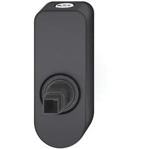 FSB Fenstergriff Adapter-Rosette oval abschließbar, Aluminium schwarz matt
