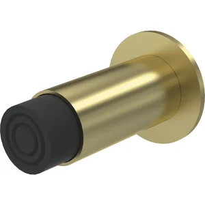 KWS Wandtürpuffer 2064 gefederter Puffer, Länge 80 mm, Messing matt