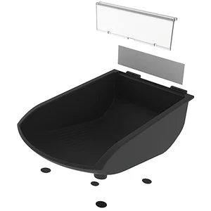 FATH Greifschale 105 x 130 x 50 mm schwarz Nut 8