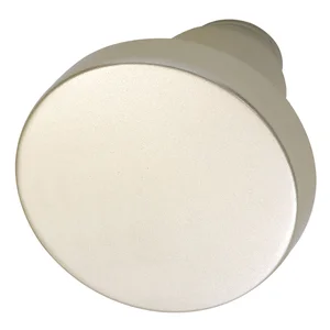 Knopfdrückerlochteil Flachform, ø 45 mm, Aluminium neusilber eloxiert