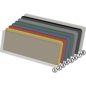 FATH Kanban Hülle oben offen 200 x 67mm blau