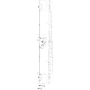 Fluchttür-Mehrfachverriegelung 2166 1-flg. Funktion E, links, rund, Edelstahl