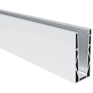 ECONOMY Bodenprofil 0004 ECO zur aufgesetzten Montage, 5000 mm, silber eloxiert