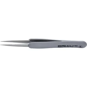 KNIPEX Gummi-Pinzette 922114ESD Edelstahl Länge 130 mm