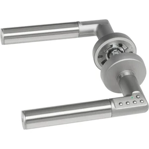 Sicherheitsdrückergarnitur CODE HANDLE "A", TS 35 - 80, links, verchromt matt