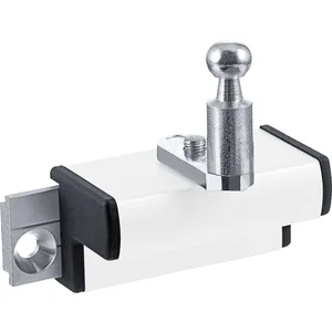 GEZE OL90N/OL95 Flügelbock Standard für Holzfenster Euronut, Alu weiß RAL 9016