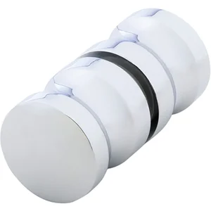 DORMA-Glas Duschtürknopf rund, ø 37,5 mm, Aluminium glanzverchromt