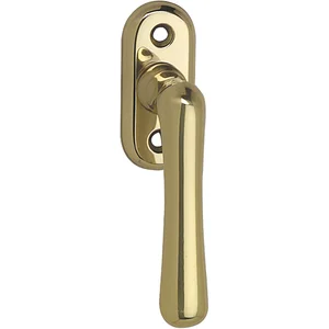 GRUNDMANN Fenstergriff ELEGANT 504H - sichtbar geschraubt, 7x35, Messing poliert