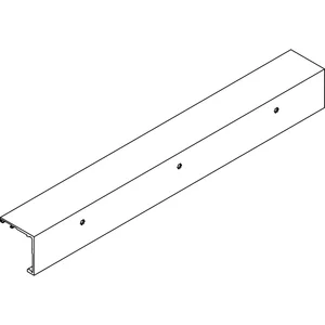 DORMA-Glas Muto 150 Laufschiene auf Maß Wandmontage Aluminium silber eloxiert