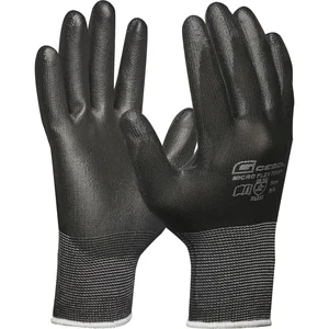 GEBOL Schutzhandschuh Micro Flex Touch schwarz Größe 9