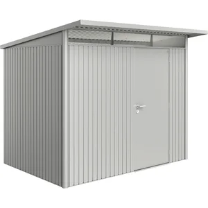 BIOHORT Gerätehaus AvantGarde A5 silber-metallic