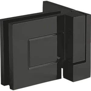 DORMA-Glas Duschtürband TANORA S2 90° Glas-Wand, rechts, Messing schwarz matt