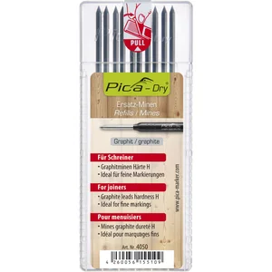PICA Ersatzminen-Set Pica Dry Härte H für Tischler Inhalt 10 Stück