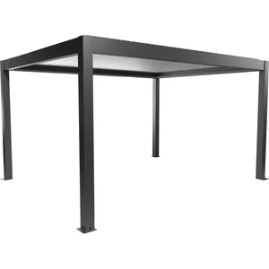 BIOHORT Pergola Gr. 4,5 x 3,5 dunkelgrau/silber