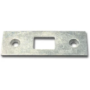 Schließblech für Einlegstangen gerade, 53 x 18 mm, Stahl verzinkt