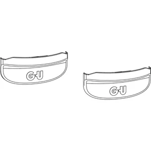 GU-966 PSK oZ Grundkarton Scheren-Abdeckkappe, silber