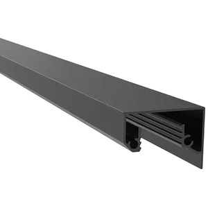 ECONOMY Abdeckprofil für Bodenprofile 0006 ECO, 2500 mm, schwarz eloxiert