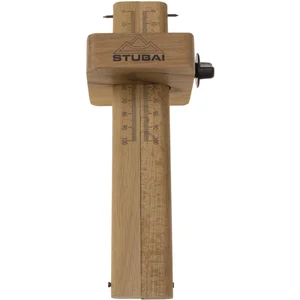 STUBAI Holz-Streichmaß doppelt Skala 0-100 mm Länge 220 mm