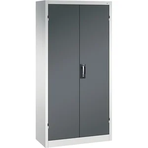 C+P Flügeltürschrank 1950x930x400 mm RAL 7035 lichtgrau/7016 anthrazit