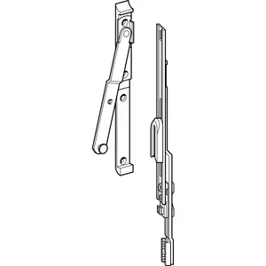 ROTO NT/NX Zweitschere für Rundbogenfenster silber (245764)