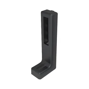 FATH Bodenwinkel 160 mm schwarz Nut 8