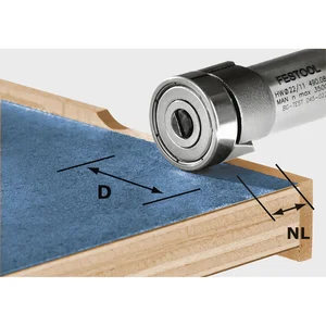 FESTOOL Bündigfräser HW 22 mm