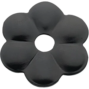 Zierrosette (Pfettenscheibe) ø 50x3 mm, Bohr-ø 13 mm, Stahl schwarz pulverbesch.