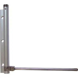 Stangentürschließer, Hebellänge 175 mm, für Türen bis 40 kg, Alu silber eloxiert