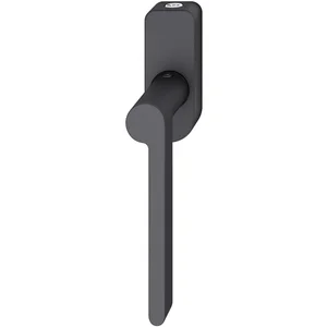 FSB Fenstergriff 34 1021 abschließbar ovale Rosette, links, Aluminium schwarz