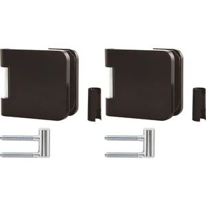 SOLIDO Glastürbandset 2 Office m. Rahmenteil f. Smart Zargen,rechts,Alu schwarz