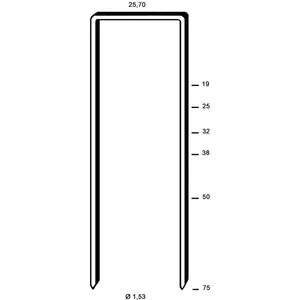 ALSAFIX Klammern Type WD 75 mm aus Stahldraht verzinkt (2800 Stück)