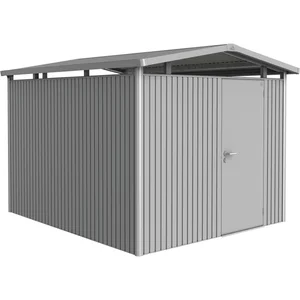 BIOHORT Gerätehaus Panorama P5 silber-metallic 1-türig
