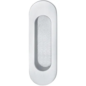 FSB Schiebetürmuschel 42 4215 oval 35 x 105 mm, Aluminium silber eloxiert