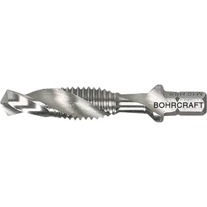 BOHRCRAFT Maschinen-Kombi-Gewindebohrer HSS G M8 SPLIT POINT 1/4" 6-kant Schaft