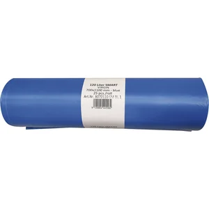 Müllsäcke Polyethylen 120 Liter, 25 my 700 x 1100 mm ohne Zugband blau