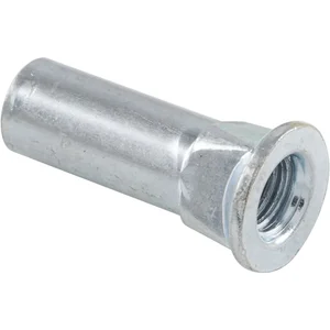 Stahlgewindehülse M5, Länge 18 mm, Stahl verzinkt