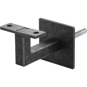 Handlaufträger mit Schraubbefestigung,Wandabstand 78 mm,Stahl schwarz passiviert
