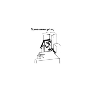 MACO Sprossenkupplung für Sprossenrahmen, Kunststoff weiß (11470)