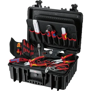 KNIPEX Werkzeugkoffer Robust23 Elektro 002135, 470x190x370mm, Kunststoff schwarz