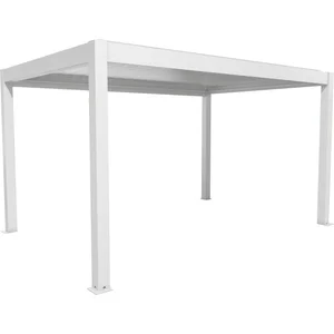 BIOHORT Pergola Gr. 4,5 x 3,5 weiß/silber