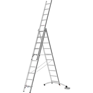 ALU-PRO Allzweckleiter SmartBase 3-tlg.Typ 70247 Sprossen=3x10L= 2,99/6,62m