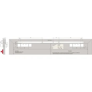 DORMAKABA Gleitschiene GSR-EMF2 VK XEA, silber
