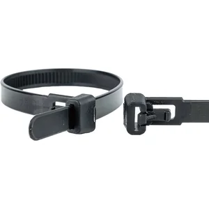 WKK Kabelbinder 7.6x250 schwarz Polyamid 6.6 - wiederlösbar