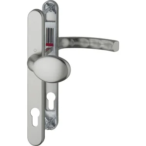 Wechselgarnitur LIÈGE - auf Schmalschild 30 mm, Knopf, 72 - 82, Edelstahl-Effekt